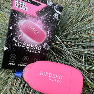 ICEBERG Dispo Cool Peach(クールピーチ) nicotine 3% 3000パフ