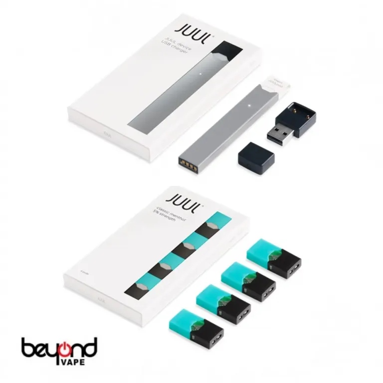 JUULスターターキット JUUL本体シルバー メンソールカートリッジ付き