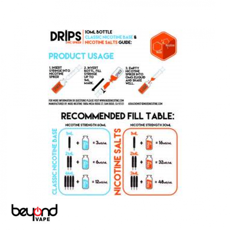 ニコチン添加剤 Nude Nicotine ニコチンソルト 480MG